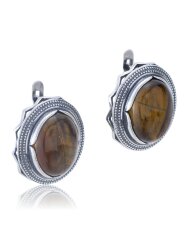 Серьги "Винтаж Дуо" 4846s1SerTigrKor170g1099