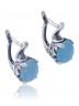 Серьги "Винтаж Дуо" 4992s1SerAkvaGol145p16