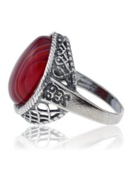 Кольцо "Винтаж Дуо" 5297s2KolAgatKra85p165