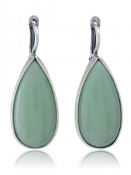 Серьги "Винтаж Дуо" 5572s1SerNefrZel185p336