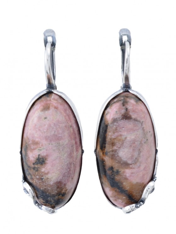 Серьги "Винтаж Дуо" 6561s1SerRodoRoz255g1267