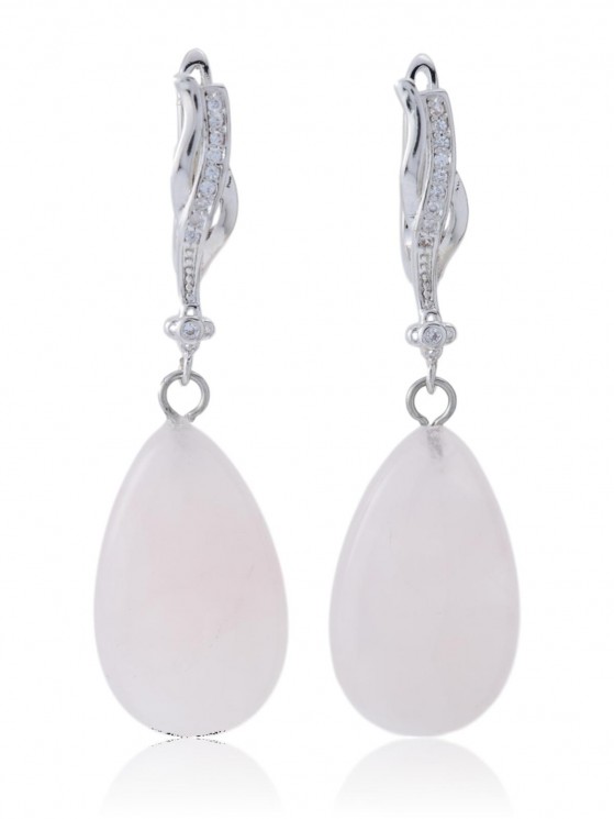 Серьги "Шайн Дроп " 7106SerKvarRoz140Shinedrop