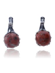 Серьги "Винтаж Дуо" 4993s1SerYashKor145p16