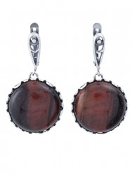 Серьги "Винтаж Дуо" 6512s1SerBychKor255g1235