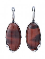 Серьги "Винтаж Дуо" 6562s1SerBychKor255g1267
