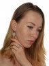 Серьги "Винтаж Дуо" 5526s1SerKvarRoz165P335