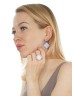 Серьги "Винтаж Дуо" 5761s1SerLunnGol185p103