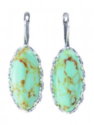 Серьги "Винтаж Дуо" 6812s1SerBiryGol225p1266