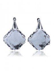 Серьги "Винтаж Дуо" 5762s1SerKakhBel185p103