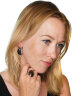 Серьги "Винтаж Дуо" 4759s1SerAgaChe180g1309
