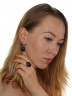 Серьги "Винтаж Дуо" 5528s1SerAmetFia165P335