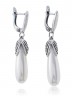 Серьги "Винтаж Дуо" 4760s1SerZhmBel180g1278