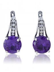 Серьги "Винтаж Дуо" 5713s1SerAlekFia735p134