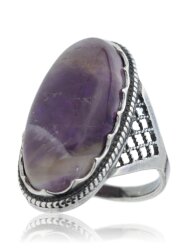 Кольцо "Винтаж Дуо" 5326s2KolAmetFia85p274