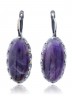 Серьги "Винтаж Дуо" 6466s1SerAmetFia265g1266