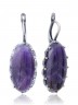 Серьги "Винтаж Дуо" 6466s1SerAmetFia265g1266