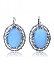 Серьги "Винтаж Дуо" 5886s1SerLunnGol215g736