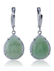 Серьги "Винтаж Дуо" 4903s1SerNefrZel170p272