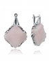 Серьги "Винтаж Дуо" 5766s1SerKvarRoz185p103
