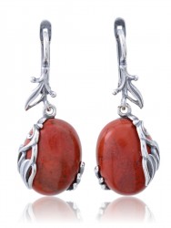 Серьги "Винтаж Дуо" 6418s1SerYashKor240g047