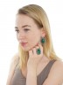 Серьги "Винтаж Дуо" 5887s1SerAgatZel215g736