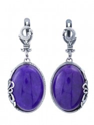 Серьги "Винтаж Дуо" 6518s1SerKhalFia255g766