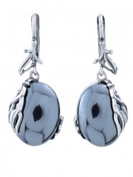 Серьги "Винтаж дуо" 6766s1SerGemaChe245g047