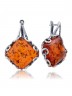 Серьги "Винтаж Дуо" 5767s1SerYantOra185p103