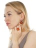 Серьги "Винтаж Дуо" 5767s1SerYantOra185p103