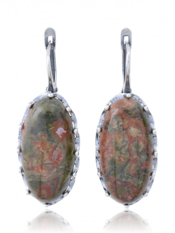 Серьги "Винтаж Дуо" 6468s1SerYashSer265g1266