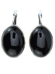 Серьги "Винтаж Дуо" 4226SerAgaChe180g1309