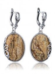 Серьги "Винтаж Дуо" 5839s1SerYashBzh215g766