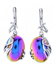 Серьги "Винтаж Дуо" 6818s1SerGemaRaz185g047