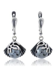 Серьги "Винтаж Дуо" 5306s1SerGemaChe165D02008