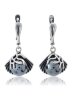 Серьги "Винтаж Дуо" 5306s1SerGemaChe165D02008