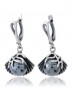 Серьги "Винтаж Дуо" 5306s1SerGemaChe165D02008