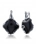 Серьги "Винтаж Дуо" 5768s1SerAgatChe185p103