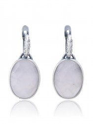 Серьги "Винтаж Дуо" 6166s1SerKvarRoz185g15001