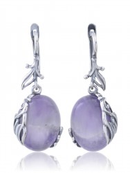 Серьги "Винтаж Дуо" 6420s1SerAmetSir240g047