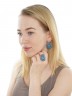 Серьги "Винтаж Дуо" 5889s1SerAkvaGol215g736
