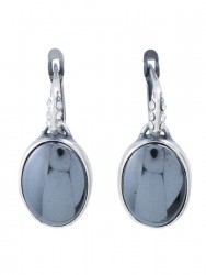 Серьги "Винтаж Дуо" 6520s1SerGemaChe200g15001