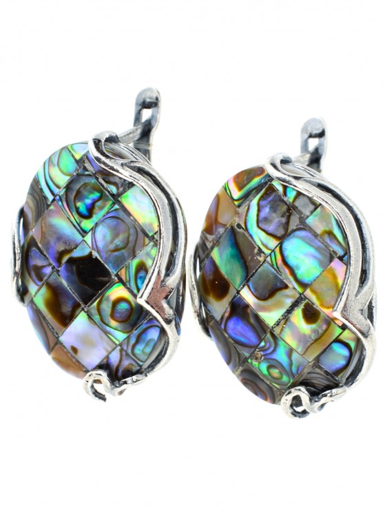 Серьги "Винтаж Дуо" 4328SerGalZel280g115
