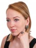 Серьги "Винтаж Дуо" 4328SerGalZel280g115