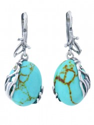 Серьги "Винтаж дуо" 6769s1SerBiryGol245g047