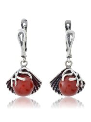 Серьги "Винтаж Дуо" 5308s1SerSerdKor165D02008