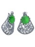 Серьги "Винтаж Дуо" 6917s1SerUlekZel225p340