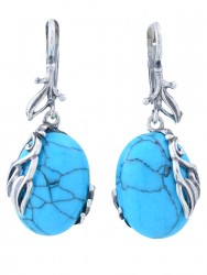 Серьги "Винтаж дуо" 6770s1SerBiryGol245g047