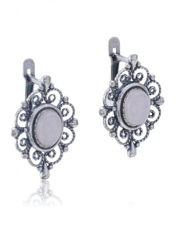 Серьги "Винтаж Дуо" 5004s1SerKvarRoz14520738