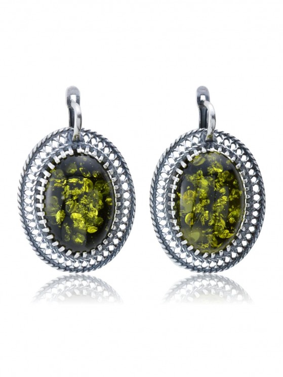 Серьги "Винтаж Дуо" 5892s1SerYantZel215g736