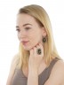 Серьги "Винтаж Дуо" 5892s1SerYantZel215g736